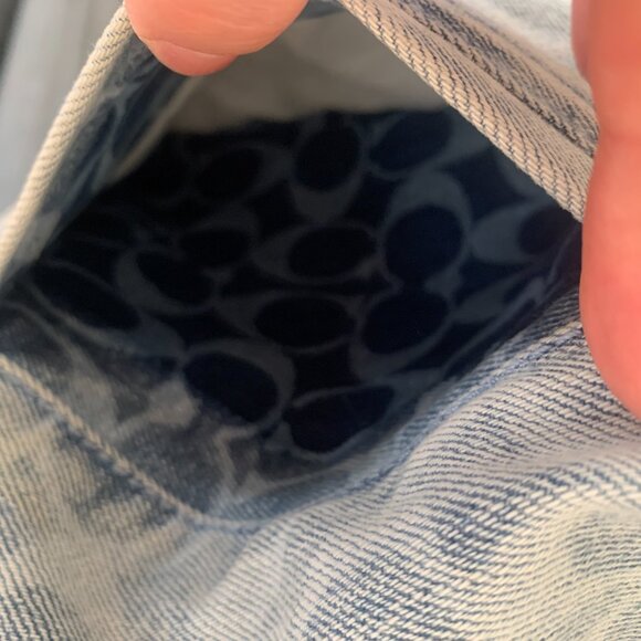 Coach Signature Denim Jacket Size Small NWOT - Picture 10 of 12